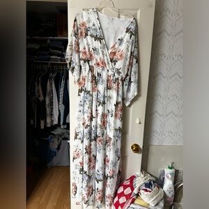 Baltic born Kia Kimono Maxi Dress-  Floral
